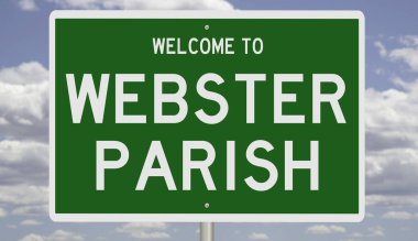 Rendered 3d highway sign