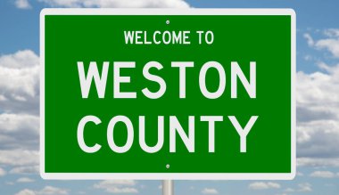 Rendered 3d highway sign