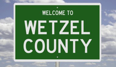 Rendered 3d highway sign