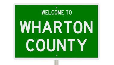 Rendered 3d highway sign