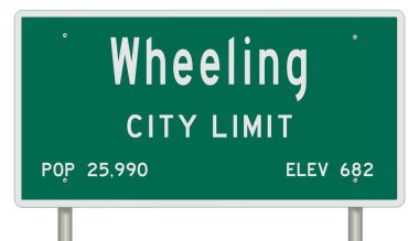 Rendered 3d highway sign