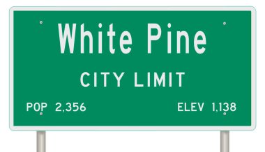 Rendered 3d highway sign