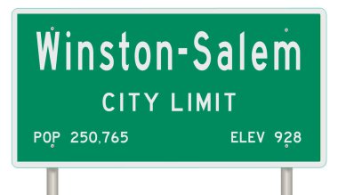 A rendered green highway sign