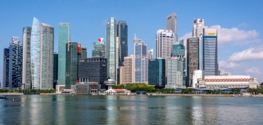 Modern buildings in the Singapore skyline