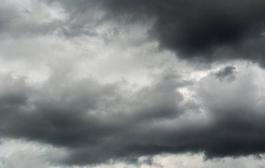 Dark threatening storm clouds