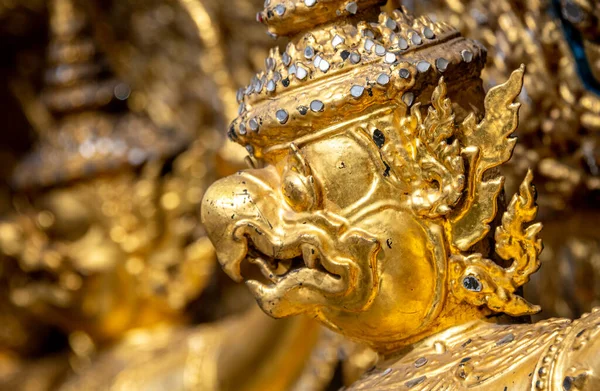 Statue Detail Wat Phra Downtown Bangkok Thailand — Φωτογραφία Αρχείου