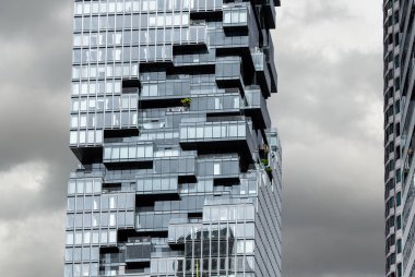 Detail of the King Power Mahanakhon building in downtown Bangkok