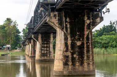 Landmark bridge over the River Kwai at Kanchanaburi Thailand