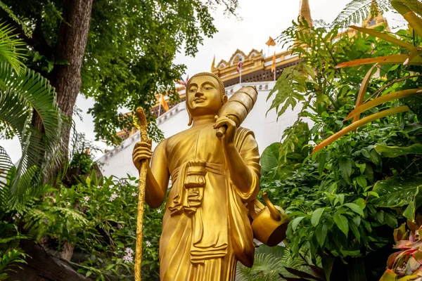 Statue Wat Saket Buddhist Temple Downtown Bangkok — Φωτογραφία Αρχείου