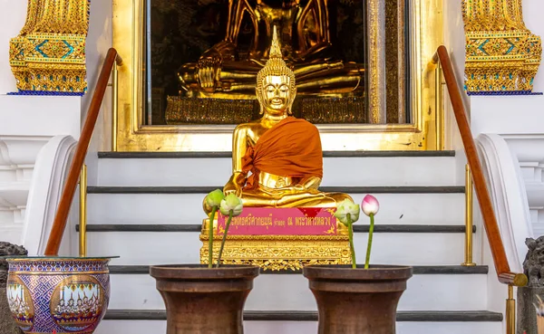 Statue Wat Suthat Buddhist Temple Downtown Bangkok — Φωτογραφία Αρχείου