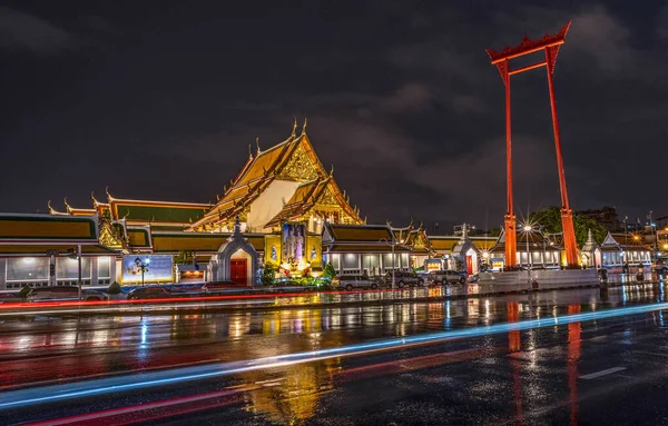 Landmark Wat Suthat Buddhist Temple Bangkok Thailand —  Fotos de Stock