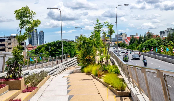 Небесний Парк Меморіальний Міст Через Річку Чаопхрая Бангкоку — стокове фото