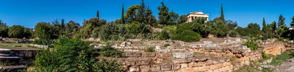 Panorama Den Gamle Agora Centrum Athen - Stock-foto