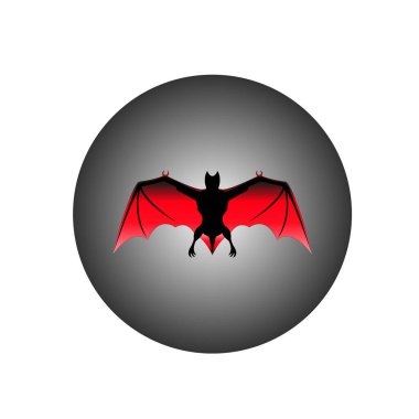 uçan yarasa düz çizim vektör resimleri