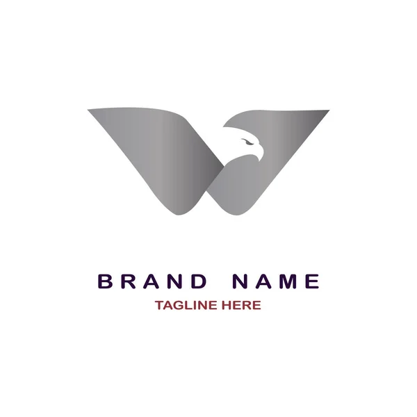 Templat Desain Logo Letter Falcon Untuk Merek Atau Perusahaan Dan - Stok Vektor