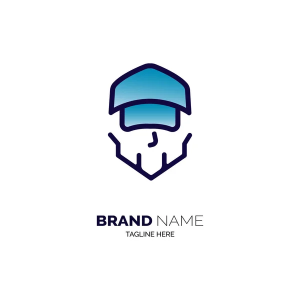 Projekt Szablonu Logo Kapelusza Dla Marki Lub Firmy Innych — Wektor stockowy