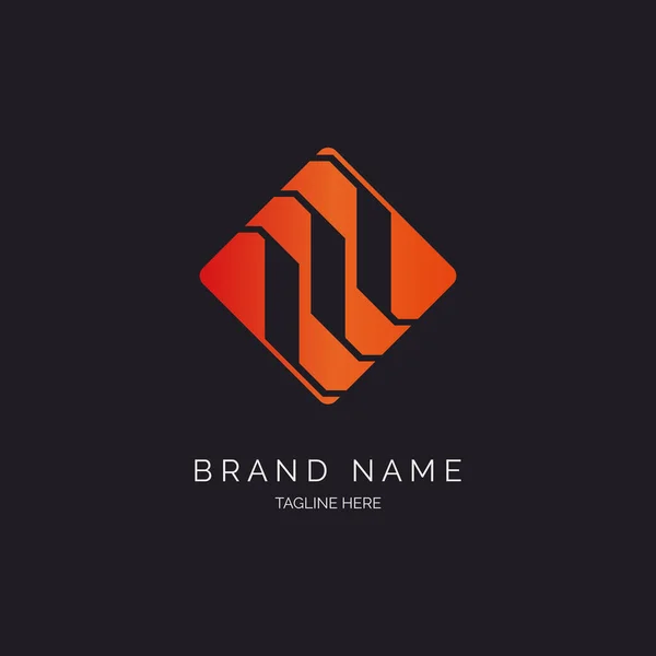 Moderne Ornament Logo Design Template Vektor Für Marke Oder Unternehmen — Stockvektor