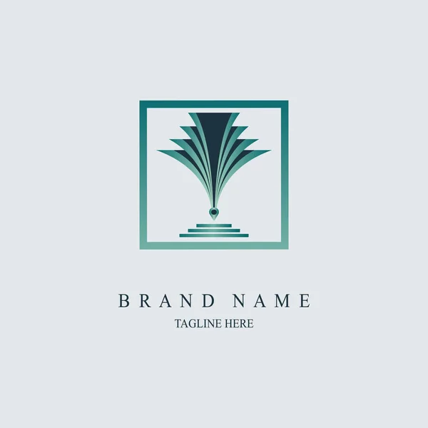 Diseño Moderno Plantilla Del Logotipo Del Monograma Para Marca Empresa — Archivo Imágenes Vectoriales
