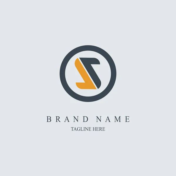 Brief Moderne Logo Design Vorlage Für Marke Oder Unternehmen Und — Stockvektor