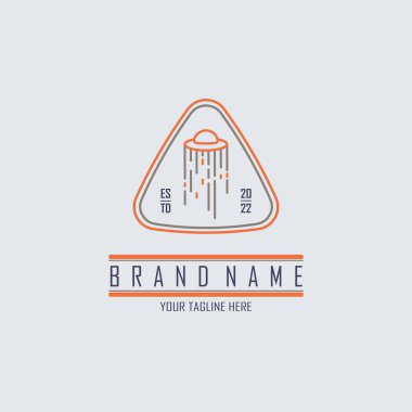 Marka ya da şirket için UFO modern logo şablonu tasarımı