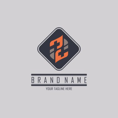 Marka ya da şirket için modern monogram logo şablonu tasarımı