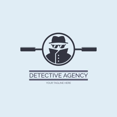 Dedektif Ajansı logo tasarım şablonu marka veya şirket ve diğer