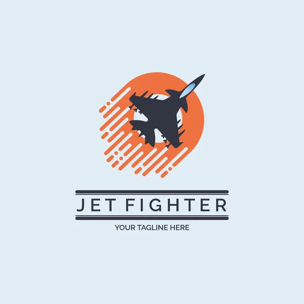 Flying Jet Fighter Logo Design Template Brand Company Other Vektorgrafik