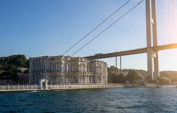 Vista Lateral Del Palacio Beylerbeyi Día Soleado Estambul Turquía — Foto de Stock