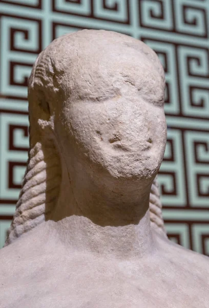 Estátua Kouros Museu Arqueologia Istambul Turquia — Fotografia de Stock