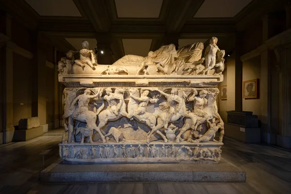 Sarcophagus Sidamara Istanbul Archaeology Museum Turkey — 스톡 사진
