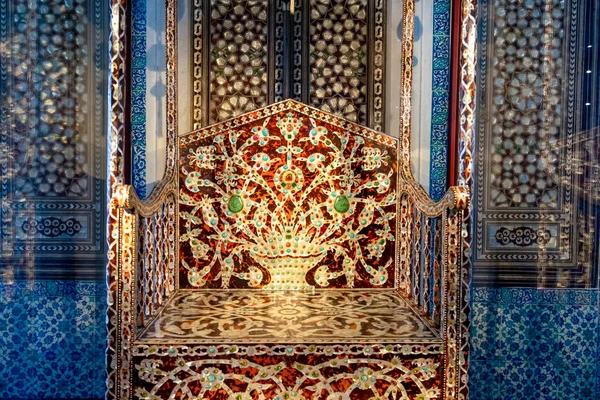 Throne 14Th Ottoman Sultan Ahmed Topkapi Palace Istanbul — Photo