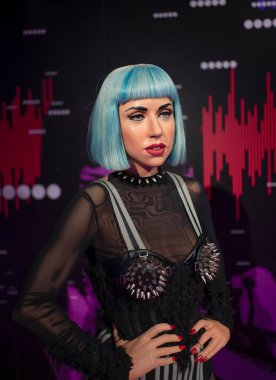 İstanbul 'daki Madam Tussauds Müzesinde Lady Gaga balmumu heykeli.