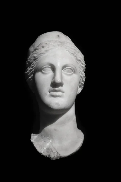Porträtt Artemis Isolerad Svart Bakgrund — Stockfoto