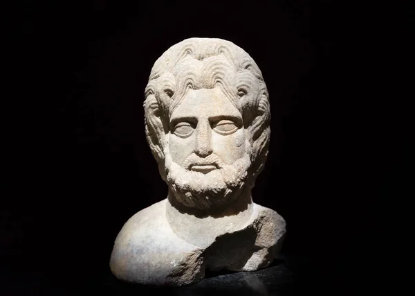 Busto Mármore Zeus Bronton Século Museu Arqueologia Istambul — Fotografia de Stock