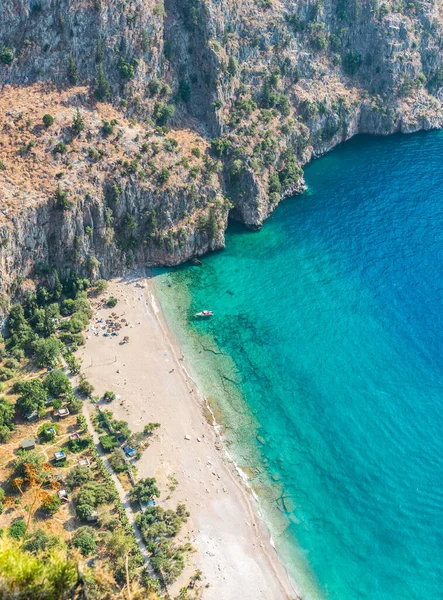 Εντυπωσιακή Θέα Της Πεντακάθαρης Παραλίας Και Της Γαλαζοπράσινης Θάλασσας Της — Φωτογραφία Αρχείου