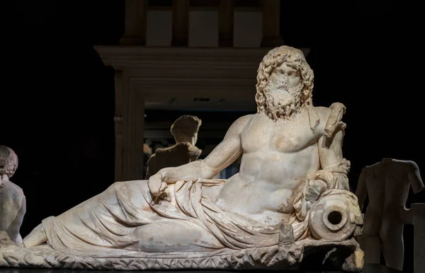 Oceanus Staty Flodernas Gud Istanbuls Arkeologiska Museum Romerska Perioden Århundradet — Stockfoto