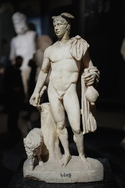 Statue Greek God Hermes Istanbul Archeology Museum — Stock Photo, Image