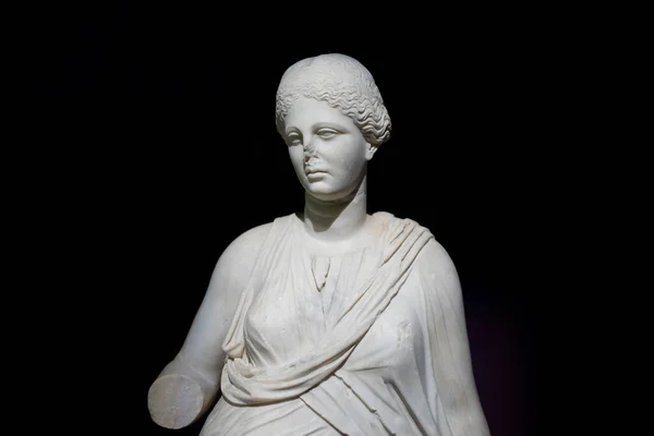 Staty Musa Spelar Lyra Från Miletus Antika Stad Århundradet Istanbuls — Stockfoto