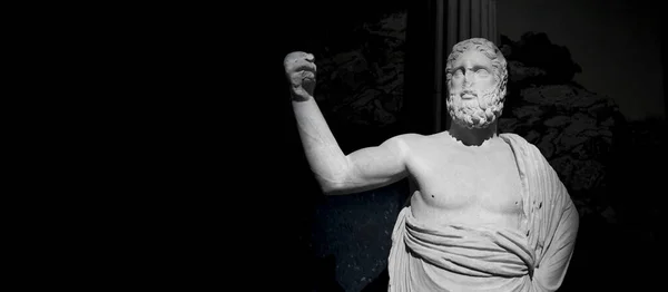 Estatua Zeus Ammon Copia Original Del Siglo Antigua Ciudad Pérgamo —  Fotos de Stock