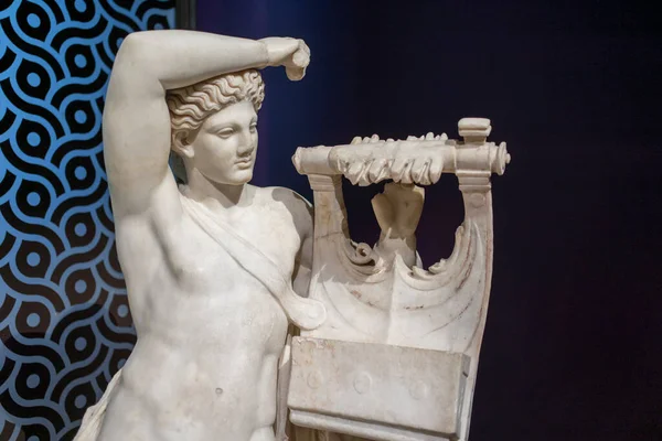 Marble Statue Apollo Playing Cithara Miletus Ancient City 2Nd Century — Stock Photo, Image