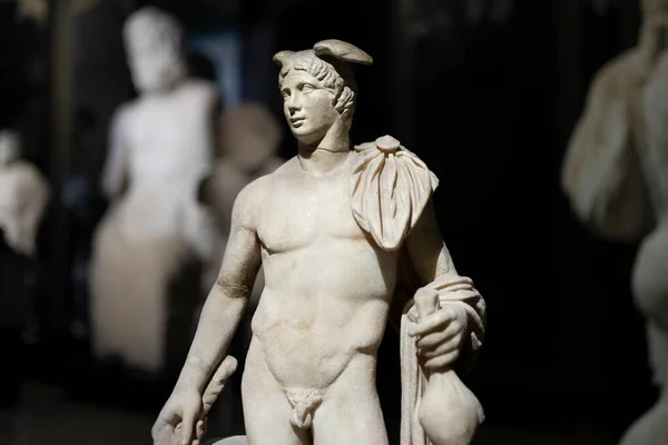 Sculpture Greek God Hermes Istanbul Archeology Museum Turkey — Stock Photo, Image