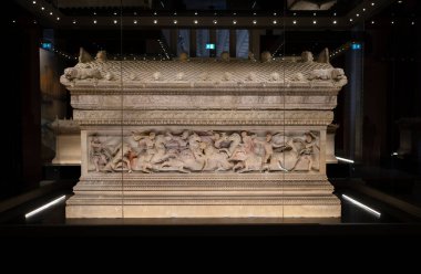 Alexander Sarcophagus, İstanbul Arkeoloji Müzesi, Türkiye.