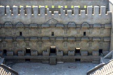 İstanbul, Miniatürk Park 'taki Aspendos Tiyatrosu' nun iç manzarası.