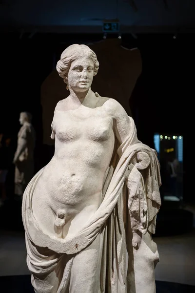 Statue Hermaphrodite Hermaphroditus 3Rd Century Bce Pergamon Istanbul Archaeological Museum — Stock Photo, Image