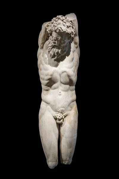 Statue Marsyas Receiving Apollo Punishment Istanbul Archaeology Museum — Stock Photo, Image