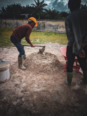 field practice of training participants and construction certification, East Kalimantan, Indonesia, august,30, 2022 