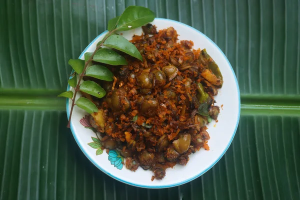 Kerala Clam Meat Fry Stock Images — Stock fotografie