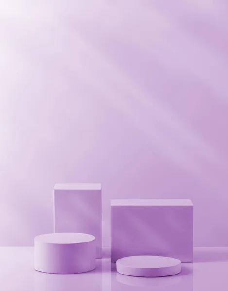 Podio Púrpura Para Exhibición Del Producto — Foto de Stock