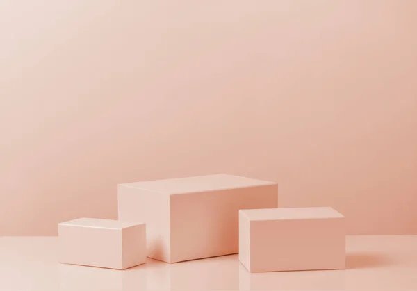 Exibição Cubo Abstrato Laranja — Fotografia de Stock
