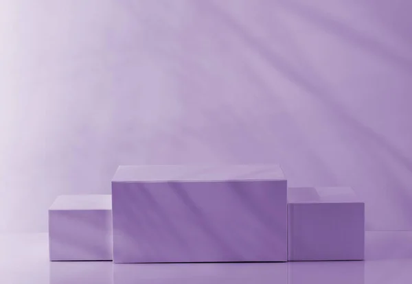 Winner\'s podium on purple background